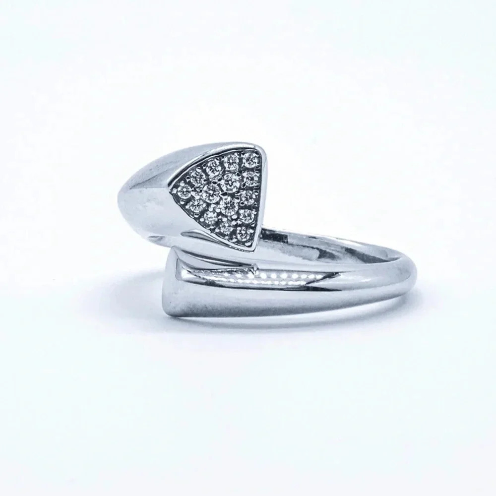NWT STERLING SILVER WOMENS WRAP AROUND REGAL RING SIZE 6-8